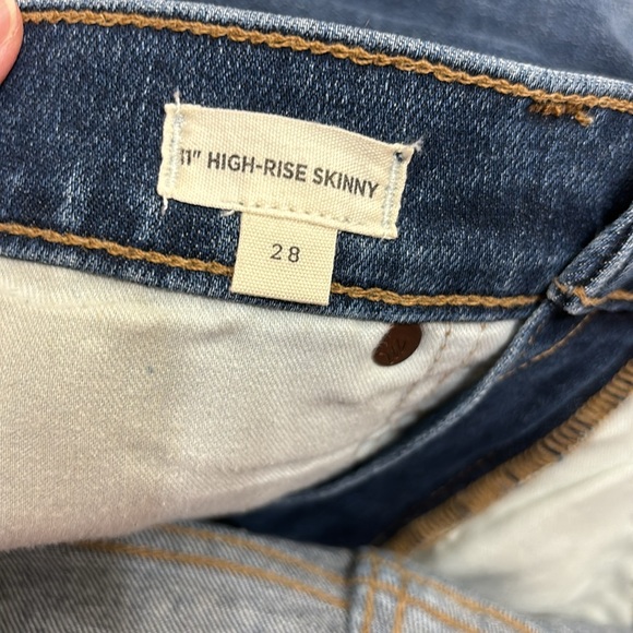 NWT Madewell 11" High-Rise Skinny Jeans Markland Wash Tencel Denim Size 28 - Picture 16 of 16